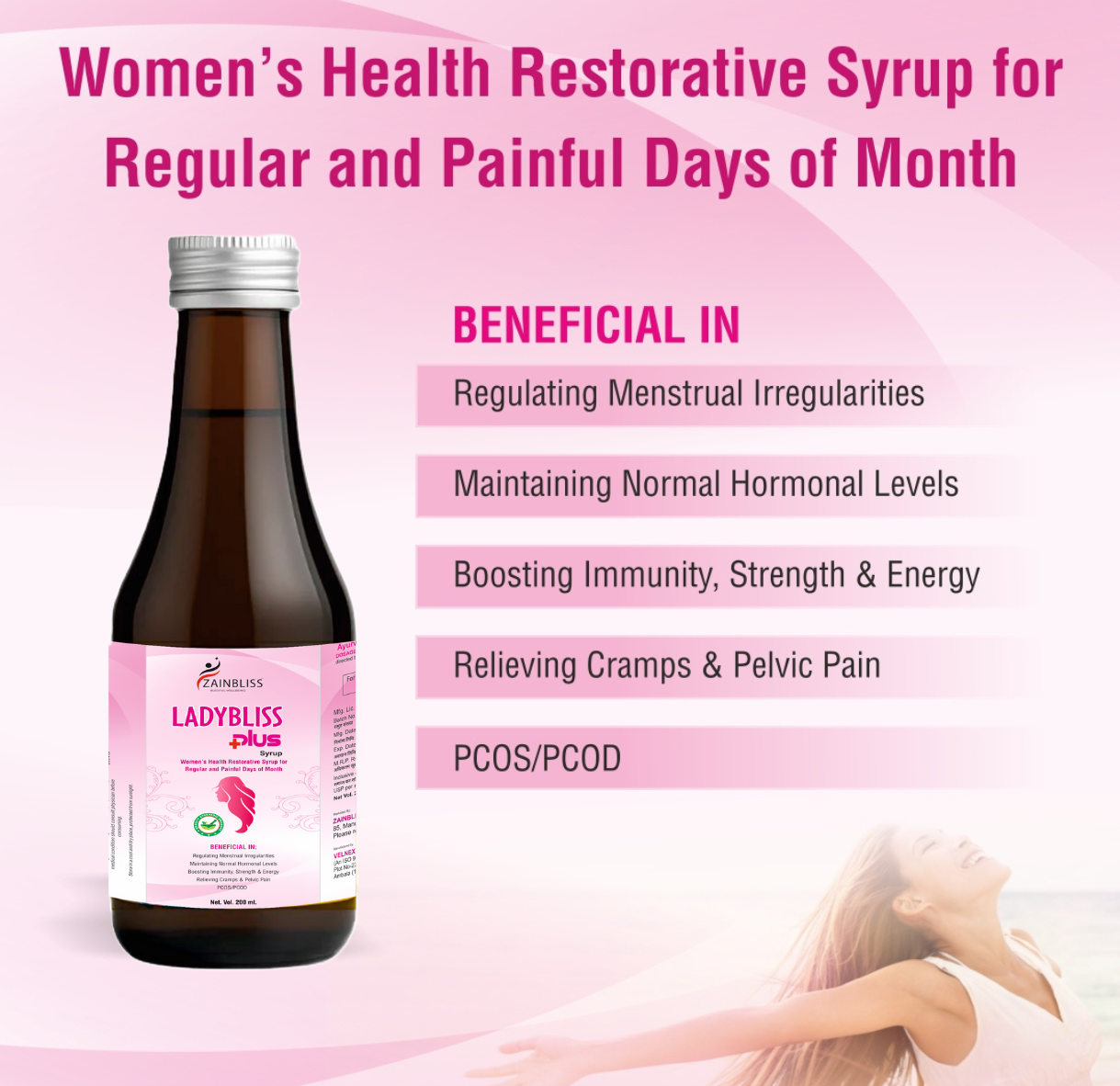 LADYBLISS PLUS SYRUP 200 ml Pack