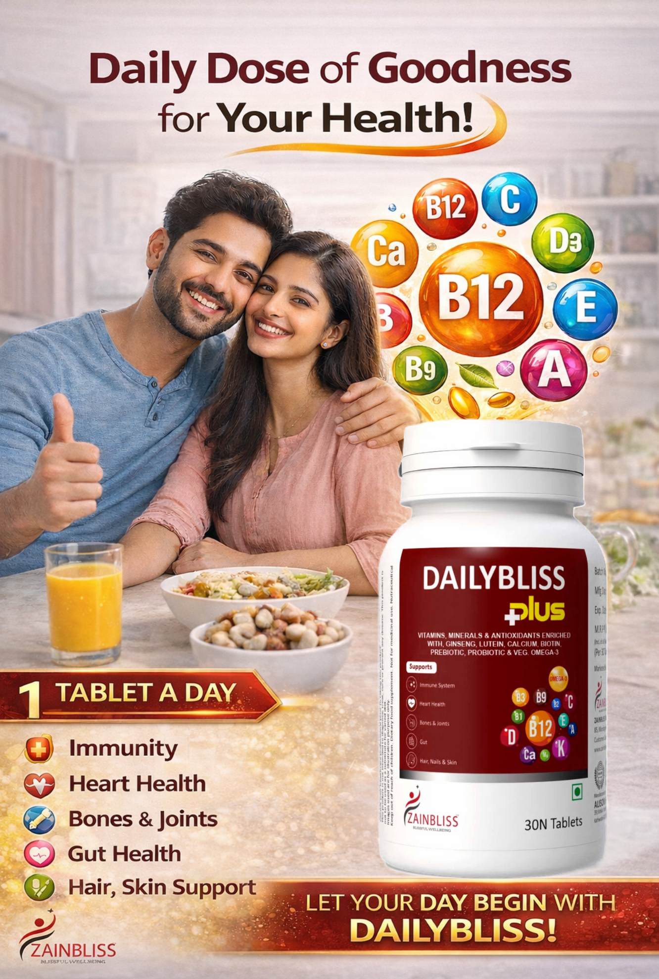 DAILYBLISS PLUS TABLETS 30'S PACK